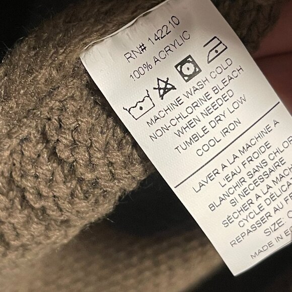 Mersea | The Lisbon Traveler Mock Neck Sweater in Olive/Seasalt - Picture 8 of 8